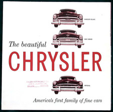 1954 CHRYSLER  Imperial  New Yorker  Windsor  orig Advertising Brochure