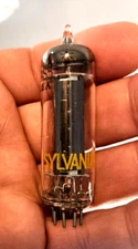 Vintage Sylvania 6AS5 Vintage Radio Tube in box helped tune in the sound