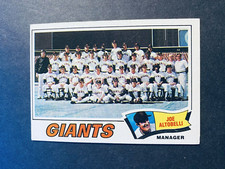1977 Topps San Francisco Giants Team Unmarked Card #211 Willie McCovey