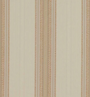 ZOFFANY CURTAIN FABRIC DESIGN Lisere Stripe 2.3 METRES EMBROIDERED PARIS GREY