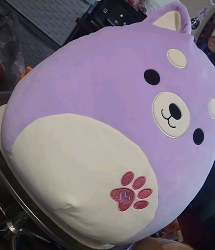 Squishmallow Hoyt The Shiba Inu 16 inch Lavender Plush Dog - Picture 3 of 8