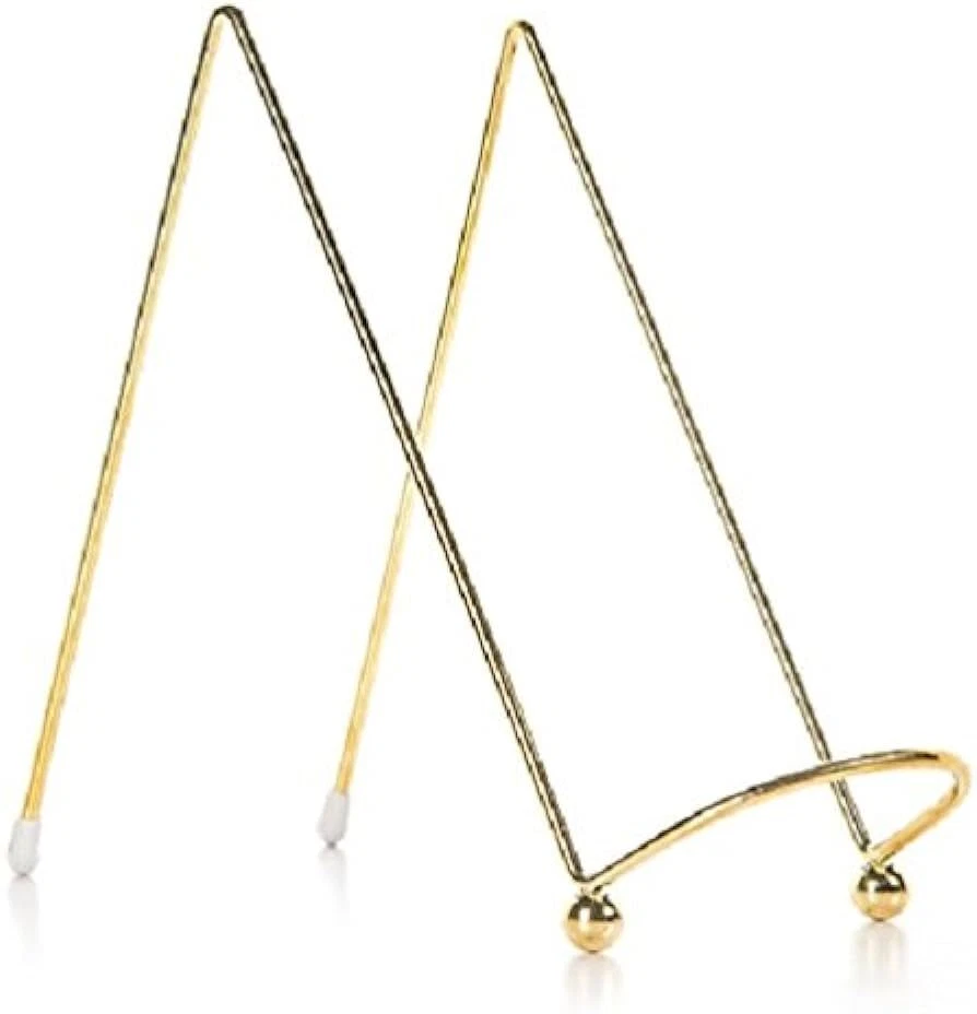 Caballete de metal chapado en oro Darice 17020 6,5 x 2,5 x 5 / soporte de exhibición para fotos Foto 2 de 2