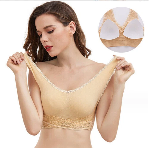 4ER Cara Mia BH-Set ohne Bügel Unterwäsche Damen Gr. M-5XL Farben DE - Bild 4 von 18
