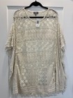 NWT - Super Cute Neiman Marcus Lace Swimsuit Coverup Or Top Size Large
