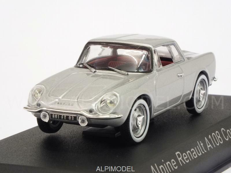 Alpine A108 Renault Coupe 2+2 1961 Silver 1:43 NOREV 517821