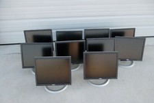 LOT-10 Dell 17" LCD Monitor VGA DVI w/4-Port USB Hub 1706FP 1703FP 1704FP 1705FP