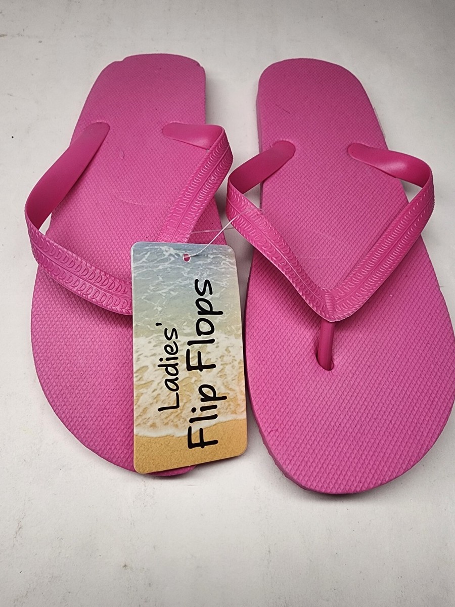 NWT Flip Flop Pink Sandals Summer Women's Size Large (9/10