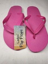 NWT Flip Flop Pink Sandals Summer Women's Size Large 9/10 Flexible Beach