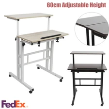 Height  Standing Desk Monitor Riser Tabletop Stand Workstation 60cm