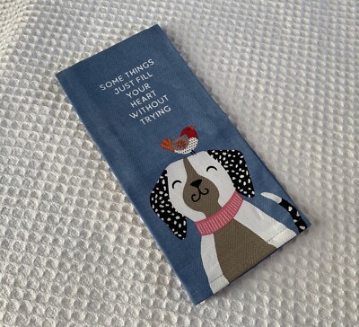 KAY DEE Designs DOG Cotton Kitchen Tea Towel - Some Things Just Fill Your Heart