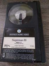 Superman 3 III Betamax Warner Home Video