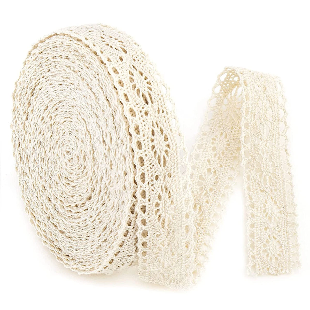 Vintage Lace Trim Ribbon Crochet Sewing Lace Trim Crafts Flat