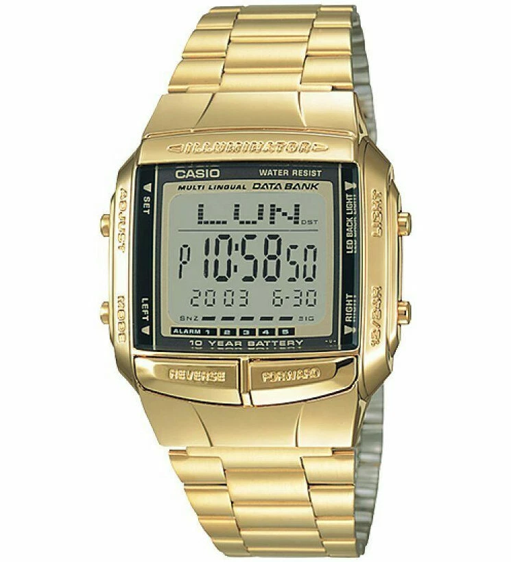 Casio Databank Gold Band Wristwatches for sale - eBay