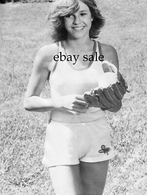 KRISTY McNICHOL in shorts PLAYING SOFTBALL rare candid photo | eBay