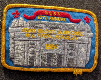 NESA 10TH ANNUAL 1997 MERIT BADGE JAMBOREE US NAVEL PATCH