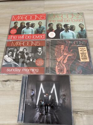 MAROON 5 5 CD LOT Sunday Morning She Will Be Loved Kanye Remix Songs About Jane