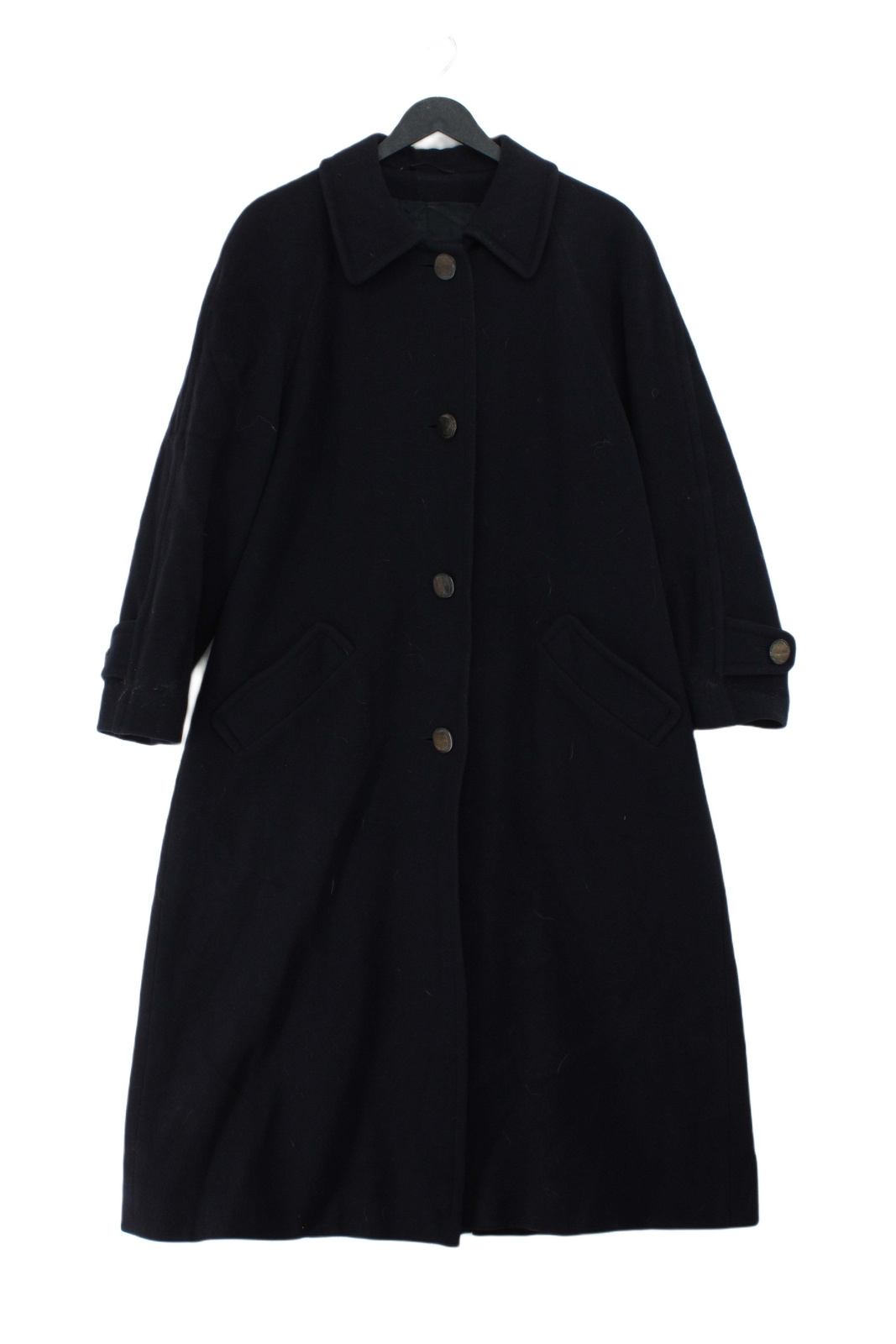 ALTRA Aquascutum Women's Coat L Black 100% Other Overcoat