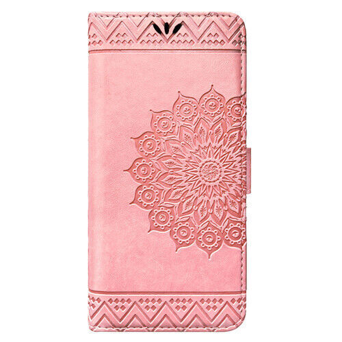iPhone, Handy Tasche Handyhülle Schutz Hülle Flip Cover Buch Case Etui Mandala - Bild 40 von 54
