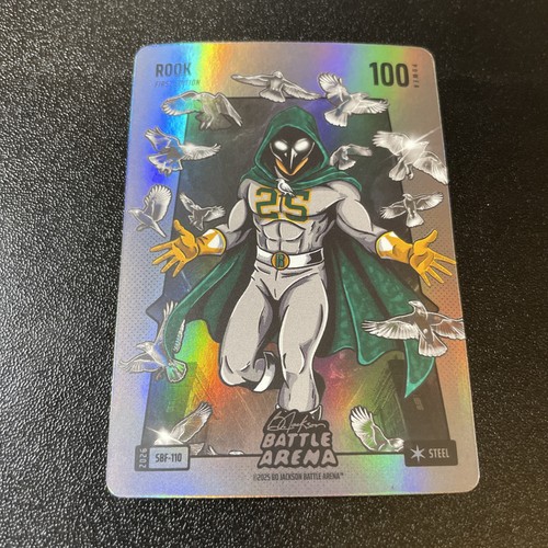 2026 BoBA Battle Arena Silver Steel Battlefoil SP SBF-110 Rook Brent Rooker
