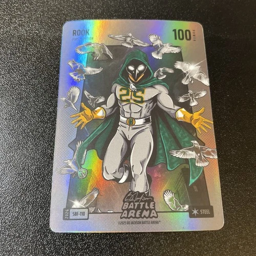 2026 BoBA Battle Arena Silver Steel Battlefoil SP SBF-110 Rook Brent Rooker