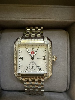 Michele Milou MW15A01A2025 Diamond  Mother of Pearl Quartz Women's Watch