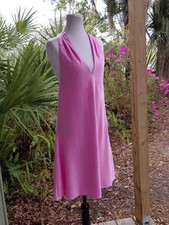 NWT Wild Fable Halter Mini Dress Sz L Pink Open Back Tie Neck Cocktail Party