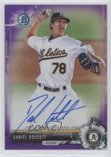 2017 Bowman Chrome Prospect Purple Refractor 185/250 Daniel Gossett Auto 0k3p