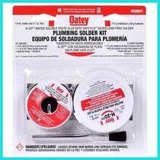 Oatay Plumbing Solder Kit, 1/4 lb solder and 1.7 oz flux