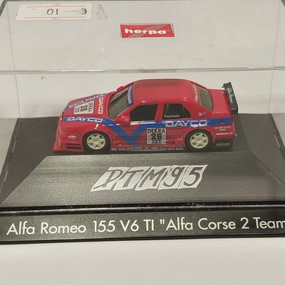 E209 Herpa Motorsport Alfa Romeo 155 V6 TI  Alfa Corse 2 Team 1:87 PCBox DTM 95
