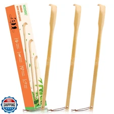 NICEMOVIC Wooden Bamboo Back Scratcher for Men Women Adults 3 Pac