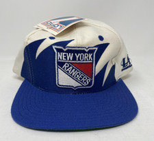 Vintage New York Rangers Hat Snap Back Mens NHL Logo Athletic 90s Shark Tooth