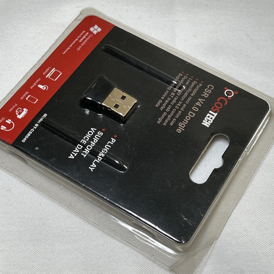 COSTECH CSR V4.0 Dongle - Bluetooth 4.0 USB Adapter USB Wire computer windows - Image 4 of 4