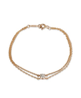 Tiffany & Co. Solitaire Diamond Bracelet in 18K Rose Gold 0.18CTW