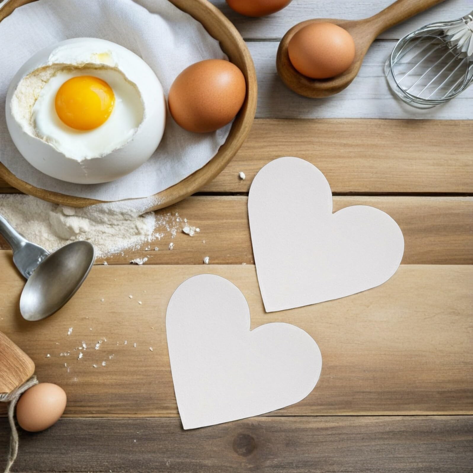 2pcs Foam Cake, 10 Inch Styro-foams Heart Shaped Fake Model Polystyrene Embry...