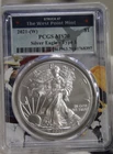 2021 W (West Point) US Silver Eagle $1 Type 1 PCGS MS70 WP Core Slab