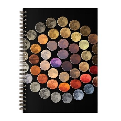 Galison Colors of the Moon Wire-O Journal (Diary) (US IMPORT)