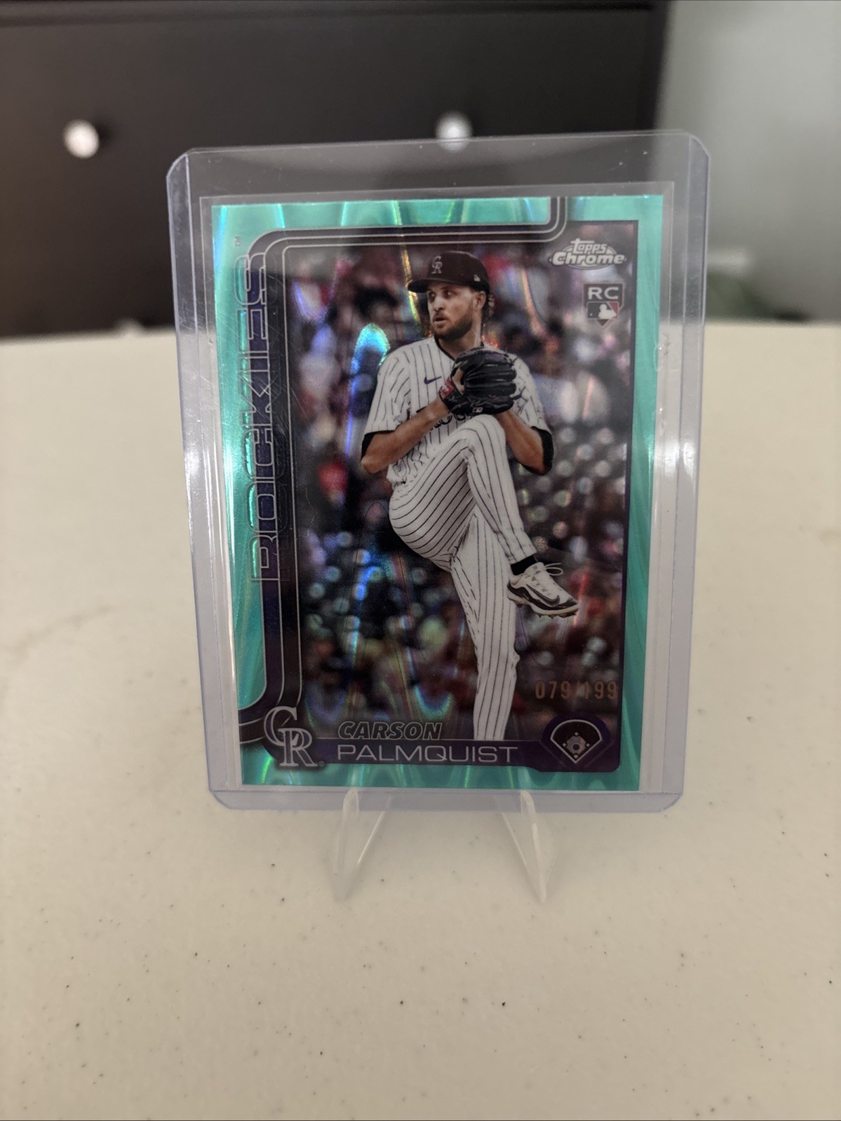 2025 Topps Chrome Update Carson Palmquist Teal Raywave Refractor /199 #USC173 RC