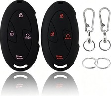 Silicone Key Fob Cover For Hyundai 2024-2026 Tucson Black Redblack Pinkbutton