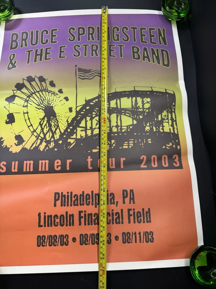 2003 Bruce Springsteen Tour Poster - Philadelphia, PA - Lincoln Financial Field - Image 3 of 4