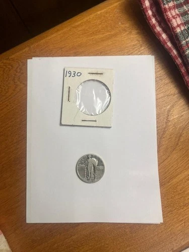 1930 STANDING LIBERTY QUARTER , 90 SILVER