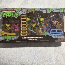 PLAYMATES TEENAGE MUTANT NINJA TURTLES 1988 REMASTERED 6 PACK