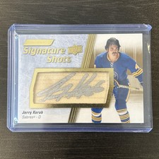 2024-25 Upper Deck Engrained Icons Jerry Korab Signature Shots Auto Sabres