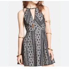 Free People Missed Connections Lace Fit and Flair Mini Dress 2