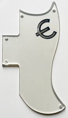 For Fit Gibson SG 61 Reissue Style & E Logo Guitar Pickguard Clear Transparent
