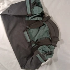 L.L. Bean Adventure Duffle Bag Heavy Duty Nylon Green and Black Gym Sports 95L