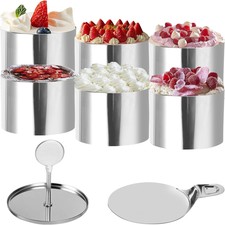 8 Tlg/ Set Speisering Dessertring Servierring...