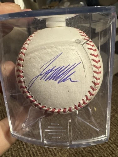 Jett Williams Signed Auto Baseball Brewers Mets