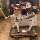 Braves Chipper Jones & Hank Aaron A-list Bobblehead Figure (missing bat)