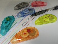 White Correction Tape, 6 Pack, Mini Correction Tape, Cute Fruits Cartoon