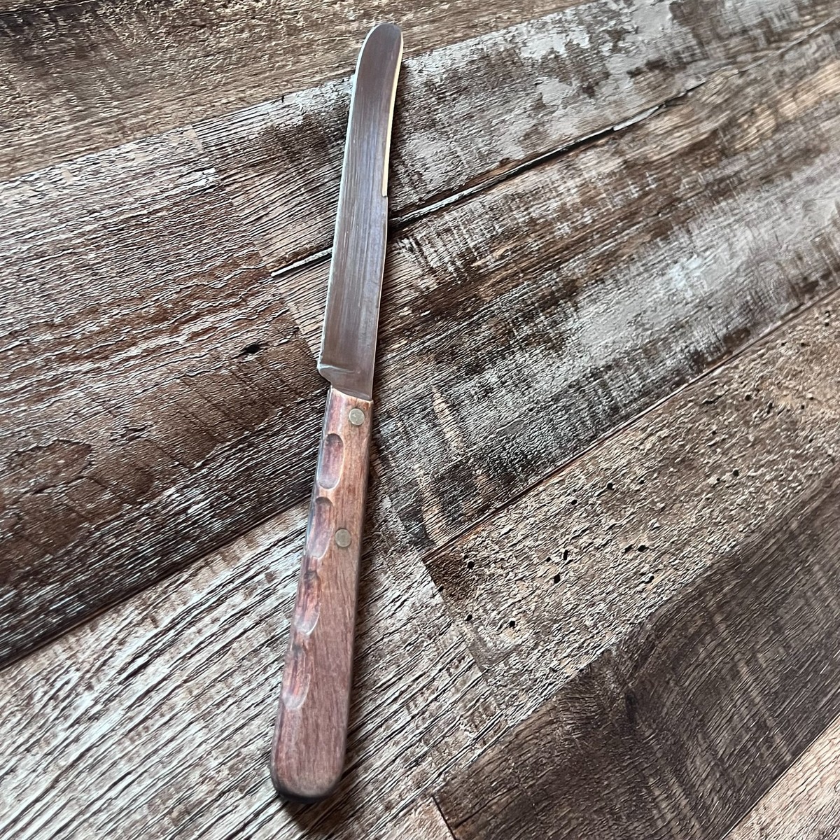 Vintage Case xx Cap 254 Steak Knife Bull Nose Finger Grooves